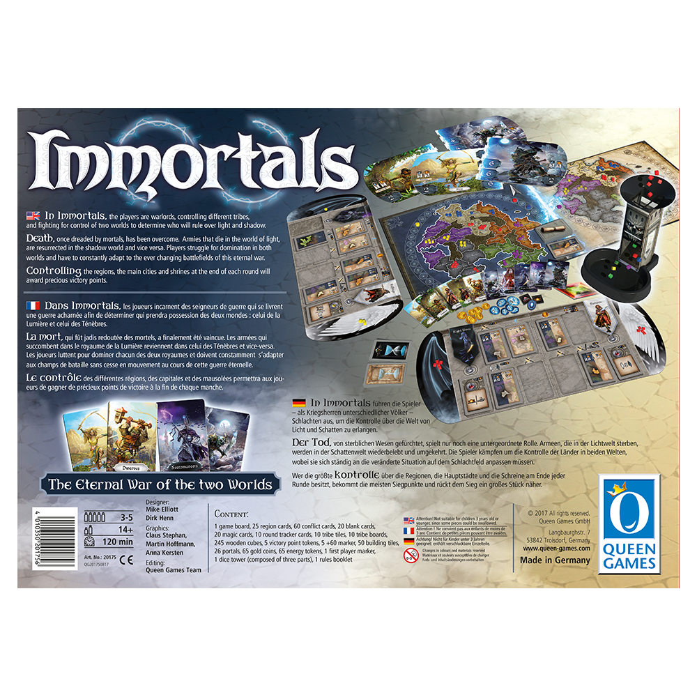 Immortals, Board Game