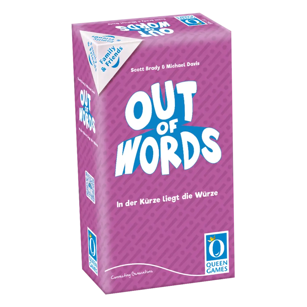3D Spiele Box mit Schriftzug - Out of Word